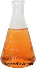 FLASK OF FULVIC ACID SOLUTION